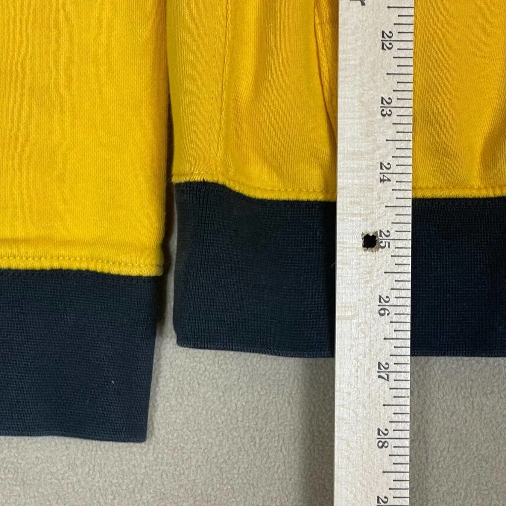 Nike Hoodie Adult Small Yellow Pinwheel‎ Evolution Of The Swoosh Mens